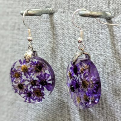 Ohrringe "Purple Blossom Field" – Bild 3