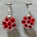 Ohrringe "Red Blossom Field"