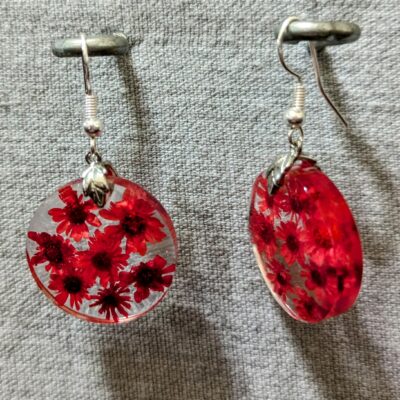 Ohrringe "Red Blossom Field" – Bild 3
