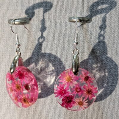 Ohrringe "Pink Blossom Field" – Bild 2