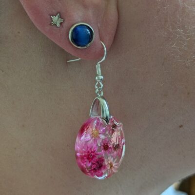 Ohrringe "Pink Blossom Field" – Bild 4