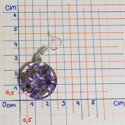Ohrringe "Purple Blossom Field" – Bild 5