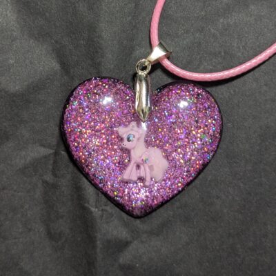 Halskette Einhorn "Pink Glitter Queen"