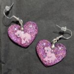 Ohrringe Einhorn "Pink Glitter Queen"