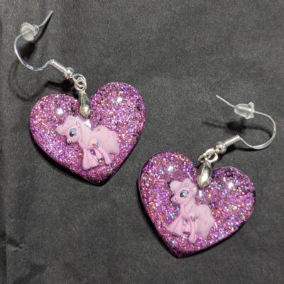 Ohrringe Einhorn "Pink Glitter Queen"