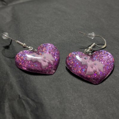 Ohrringe Einhorn "Pink Glitter Queen" – Bild 2