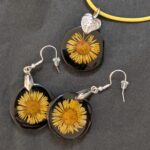 Set Halskette und Ohrringe "Sunny Flower"