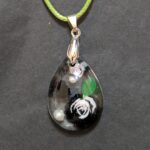 Halskette "Blossom Pearl - Greenleaf"