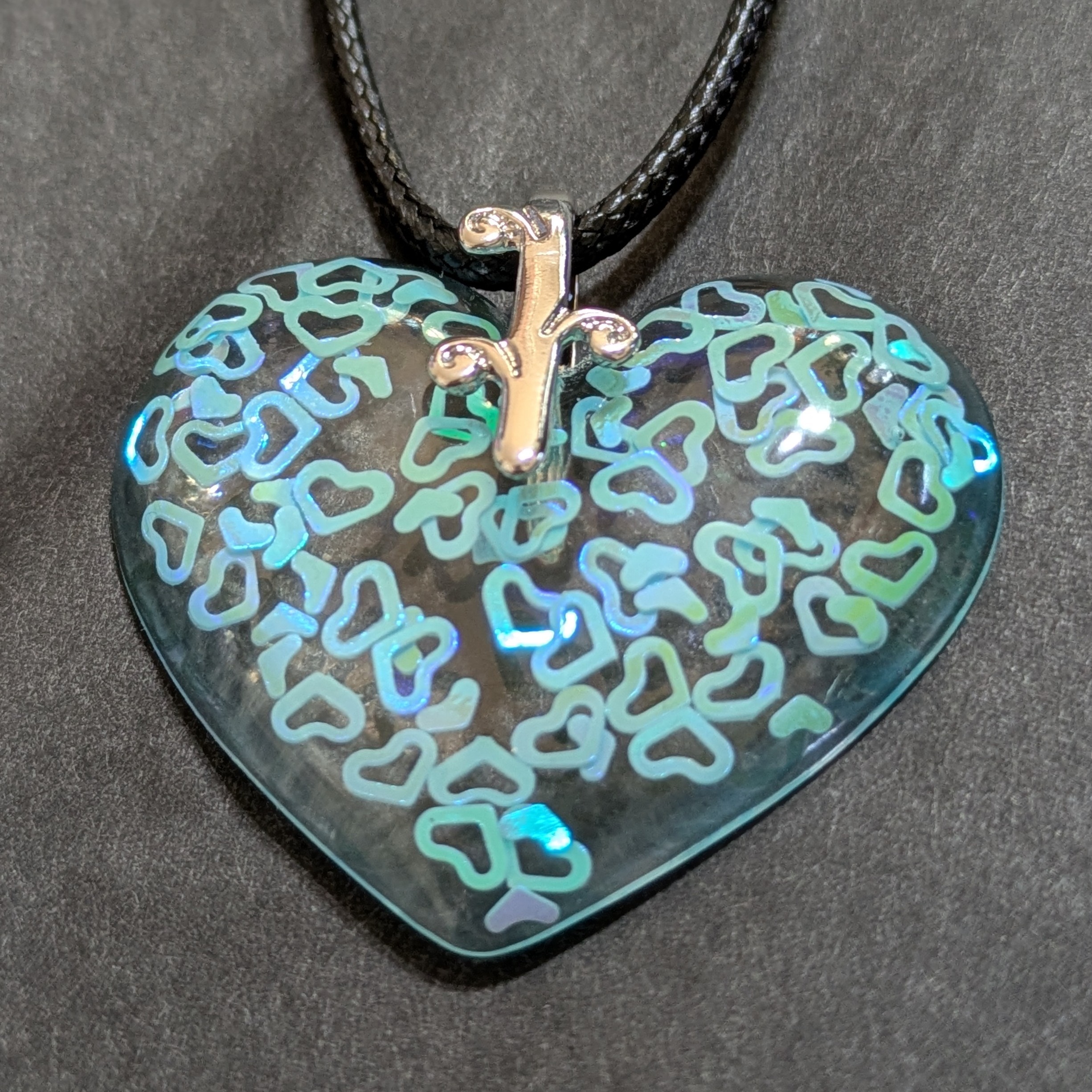 Halskette "Heart of blue Hearts" – Bild 2