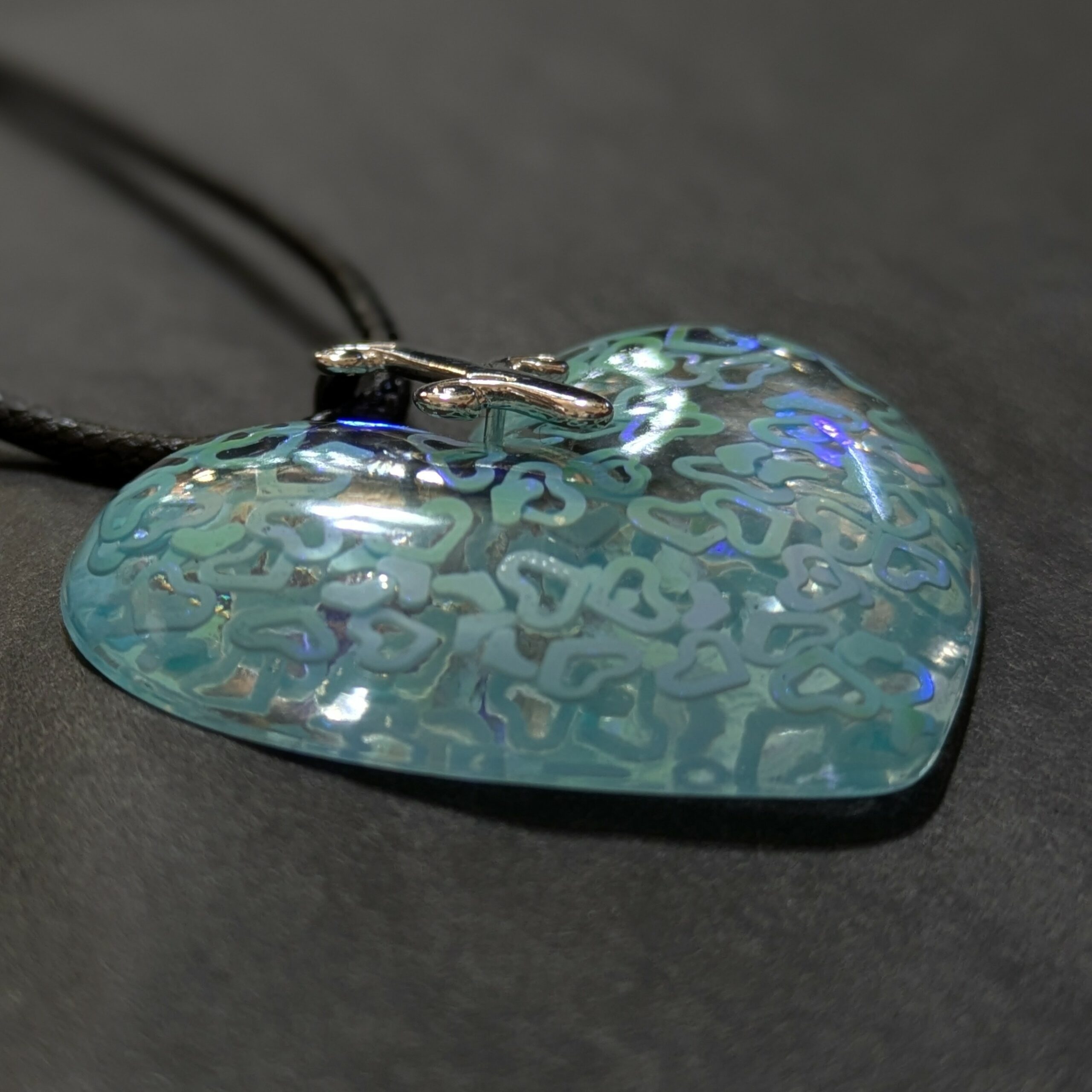 Halskette "Heart of blue Hearts" – Bild 3