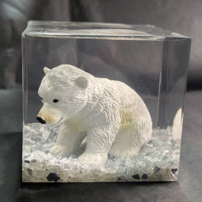 Lampe/Briefbeschwerer Eisbär "Baby white" – Bild 5