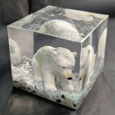 Lampe/Briefbeschwerer Eisbär "Baby white" – Bild 4